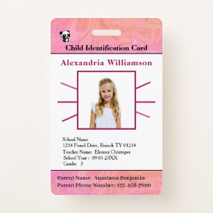 Preschool Teacher Id Card